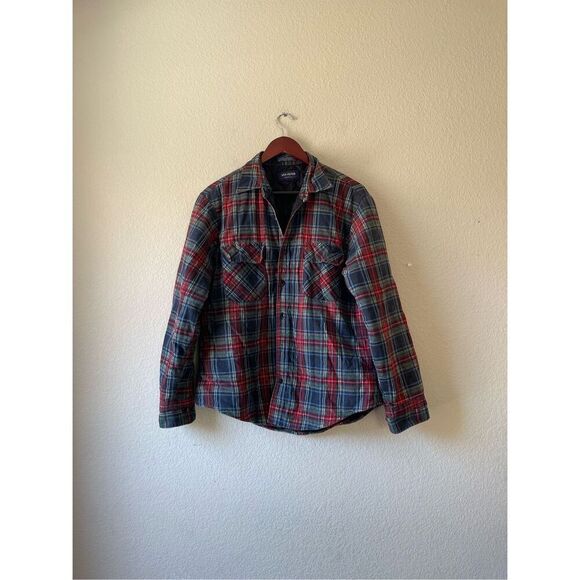Van Heusen Other - Vintage 80s flannel shirt‎ jacket quilted inside winter weights size large